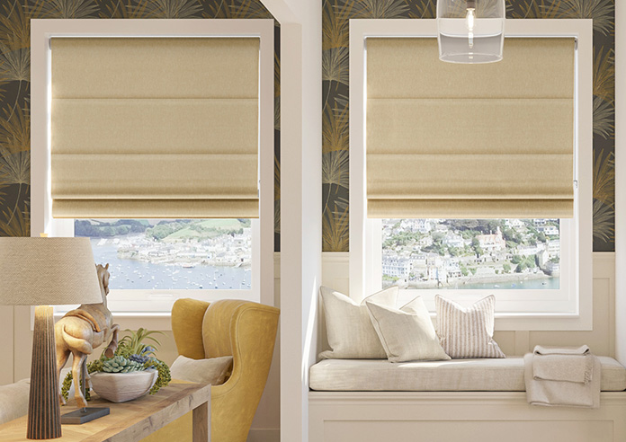 Delicate Chevron, Sunbeam - Roman Blind - Image 3